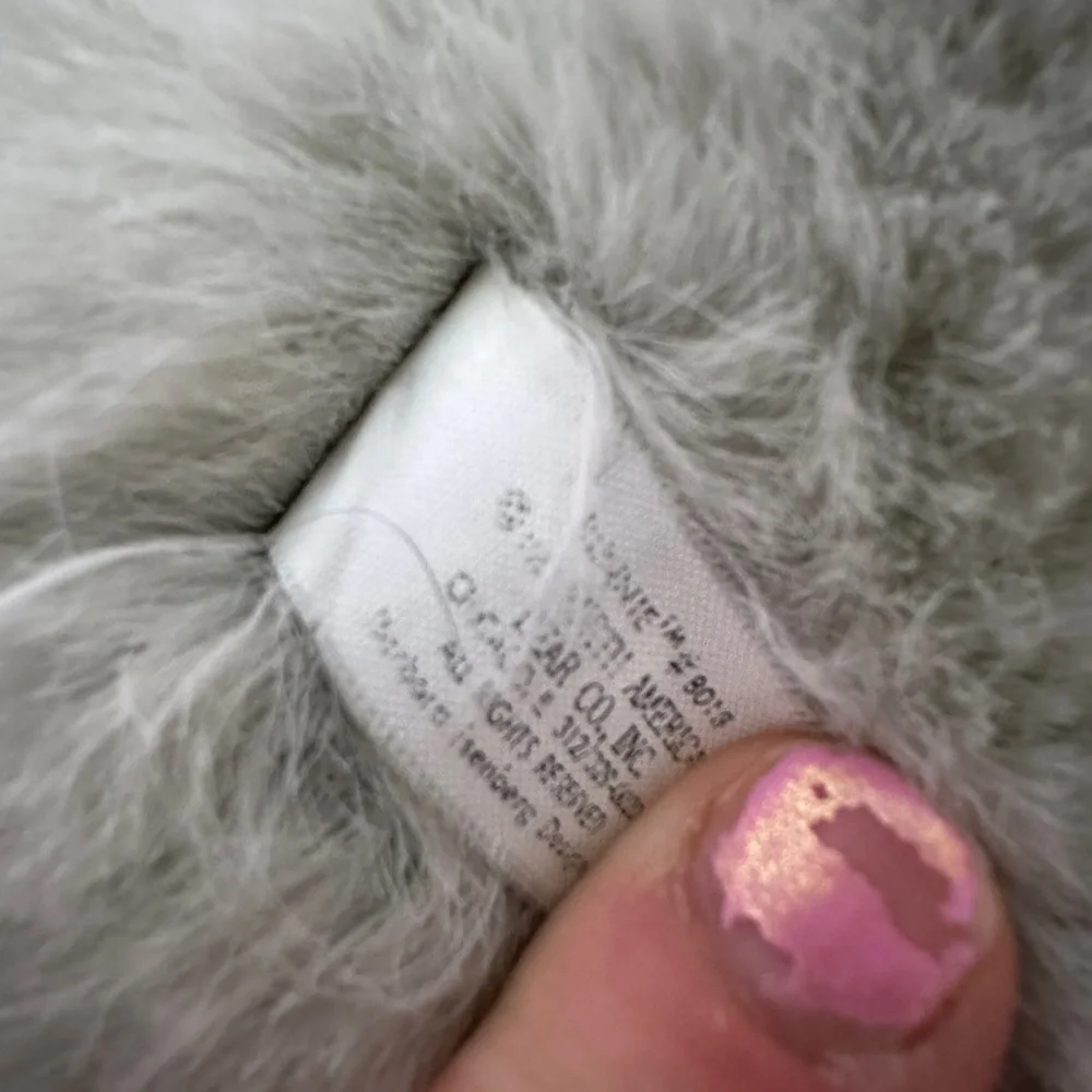 North American Bear Co. Grey Gray Jointed Bunny Rabbit Plush 14” Vintage Toy